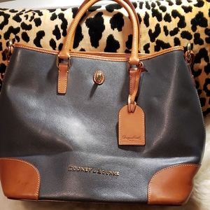 Dooney & Bourke Grey Saffiano Tote